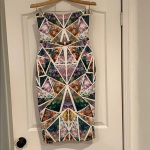 Floral bodycon dress